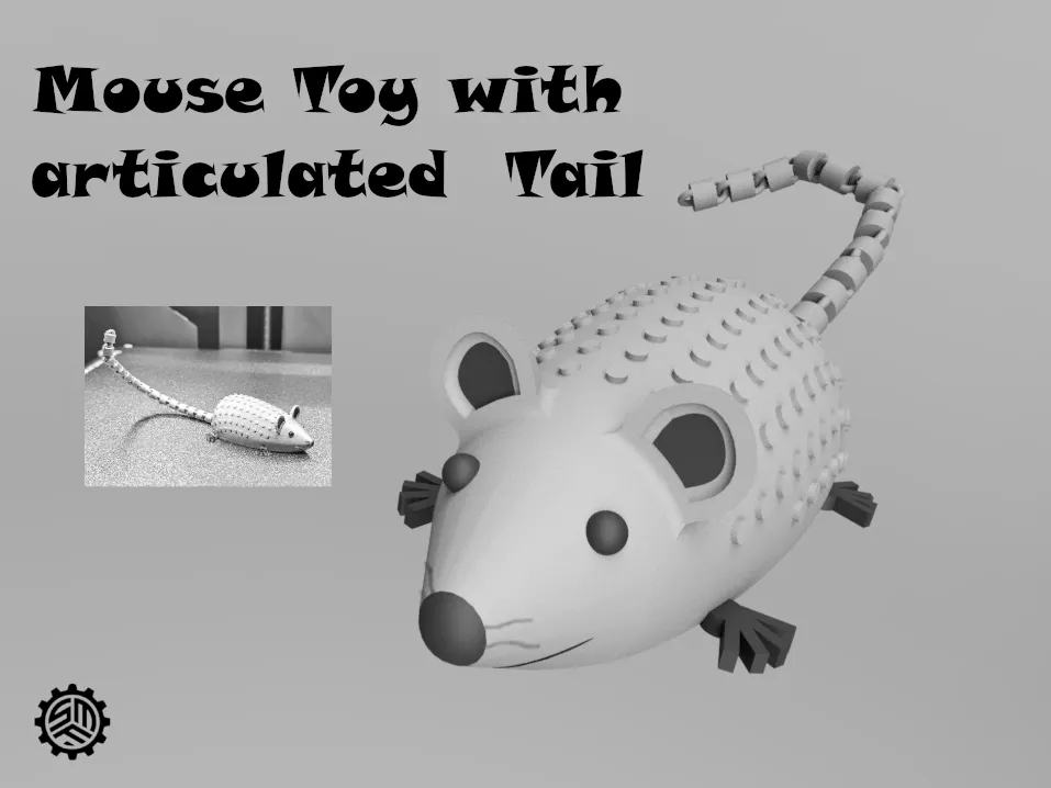 Mouse Toy With Articulated Tail, photo 2 of 4 - Mouse Toy With Articulated Tail Pets