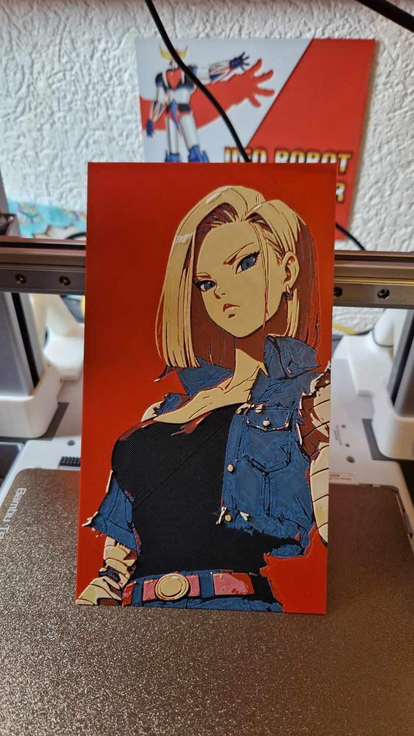 Dragon Ball Z - Android 18 / C-18 Hueforge, photo 4 of 4 - Dragon Ball Z - Android 18 / C-18 Hueforge Generative Art