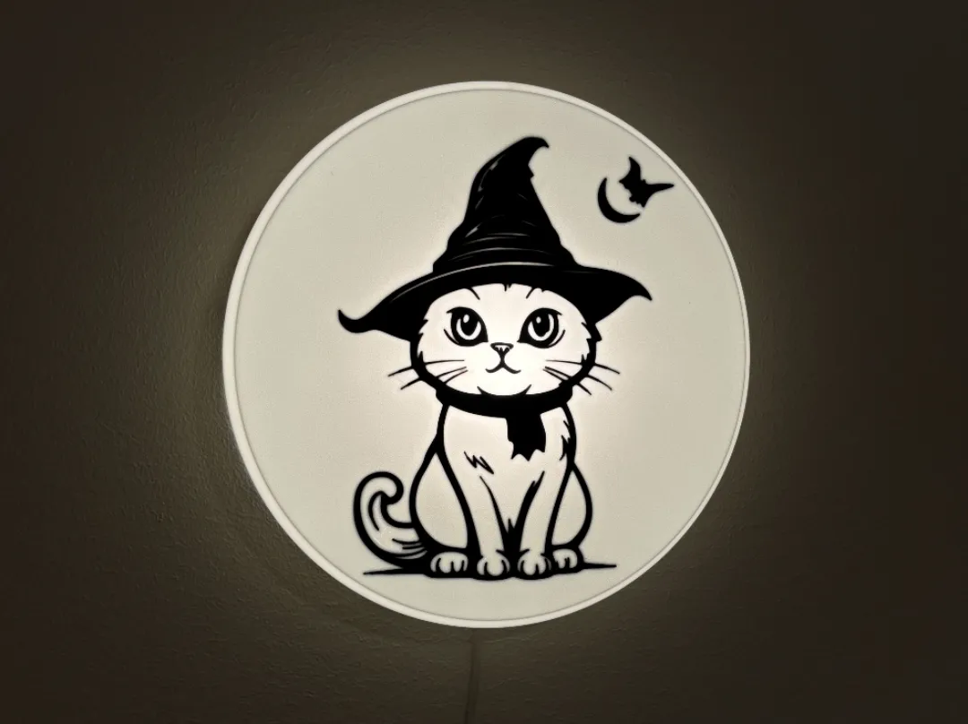 Halloween cat wall lamp for LED Lamp Kit 001 - Wall Lights & Sconces, in stock