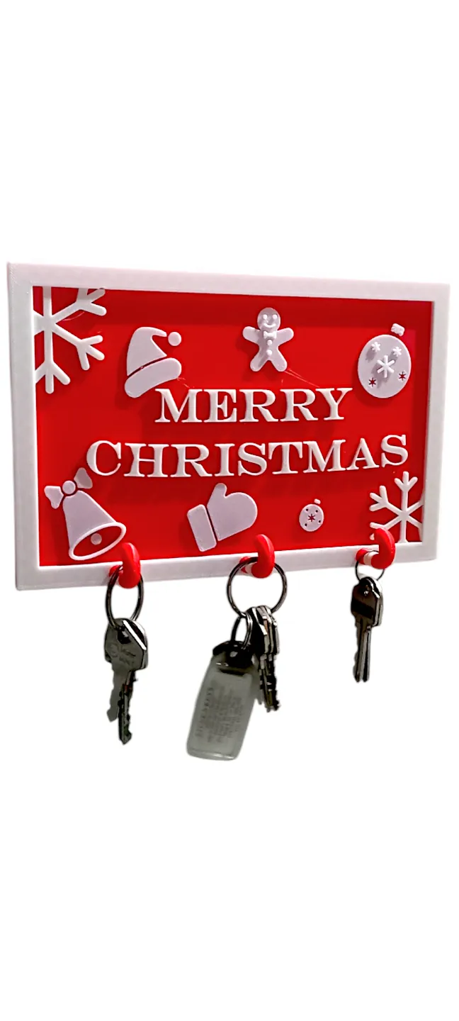 Christmas key holder sign, photo 2 of 4 - Christmas key holder sign Home Decor Items