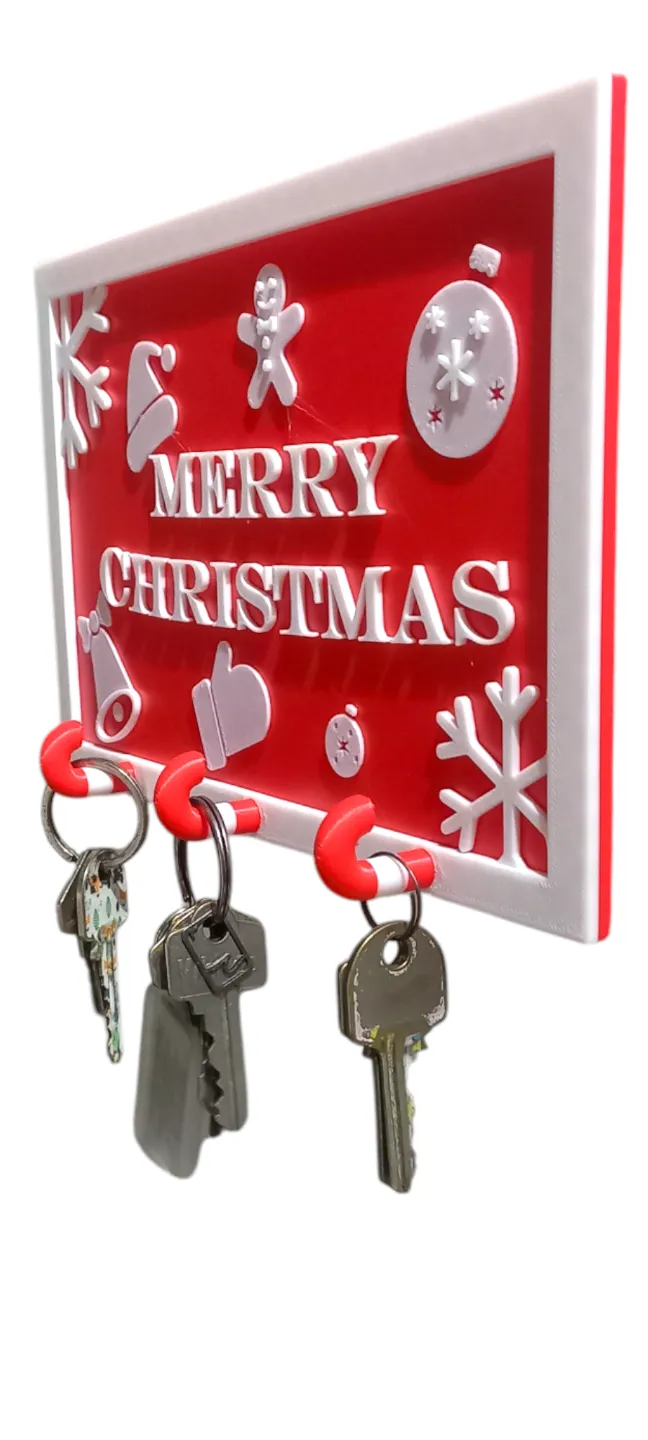 Christmas key holder sign, photo 4 of 4 - Christmas key holder sign Home Decor Items