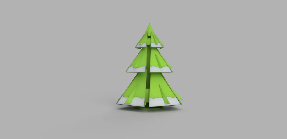 Snowy Christmas Tree kit card - large, photo 3 of 4 - Snowy Christmas Tree kit card - large Household