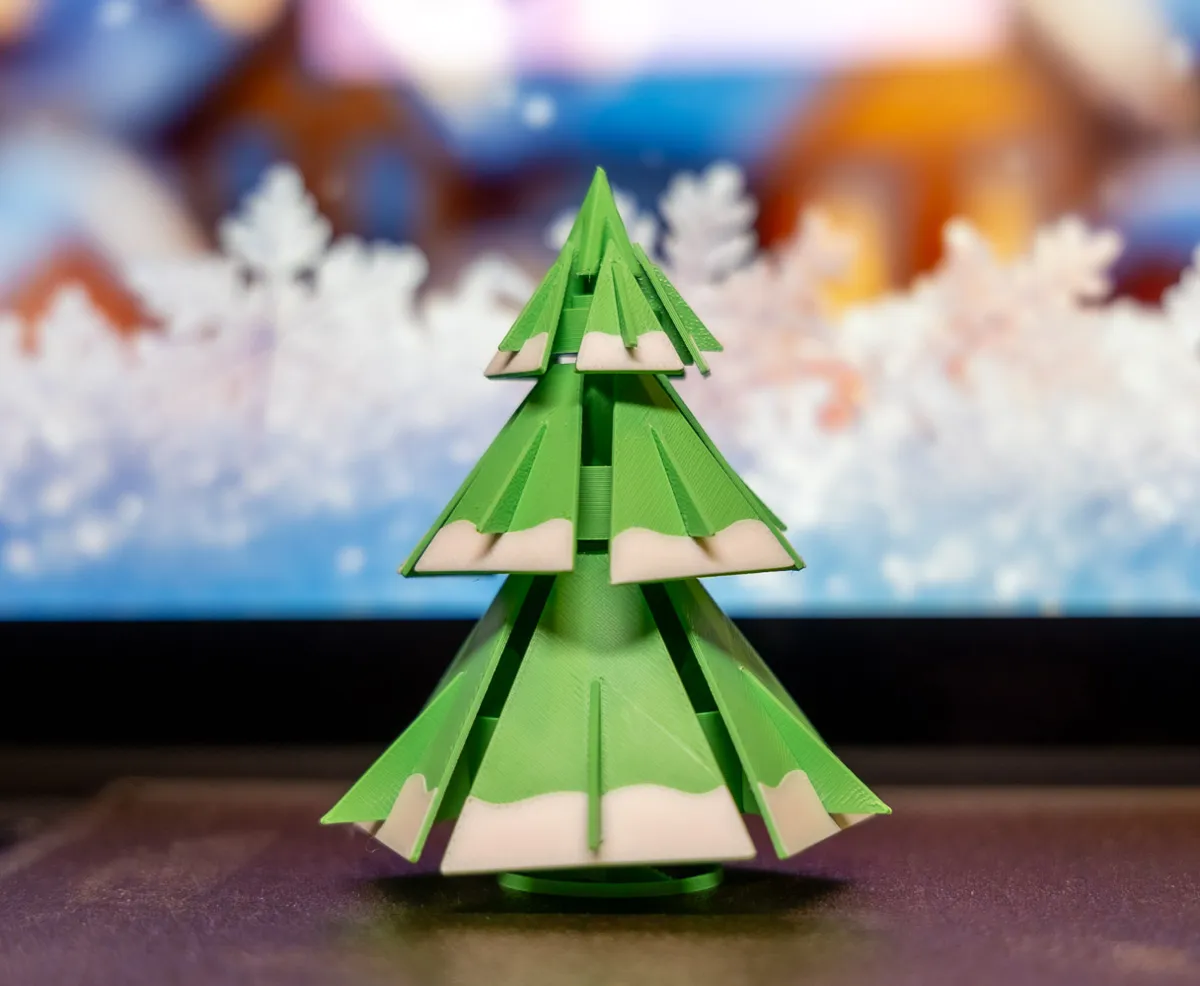 Snowy Christmas Tree kit card - large, photo 4 of 4 - Snowy Christmas Tree kit card - large Household