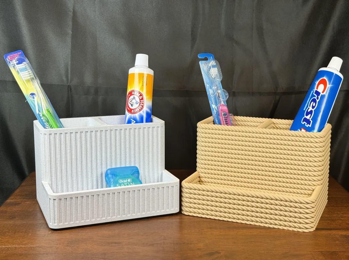 Bathroom Organizer- Toothbrush & Toothpaste holder, photo 3 of 4 - Bathroom Organizer- Toothbrush & Toothpaste holder Household