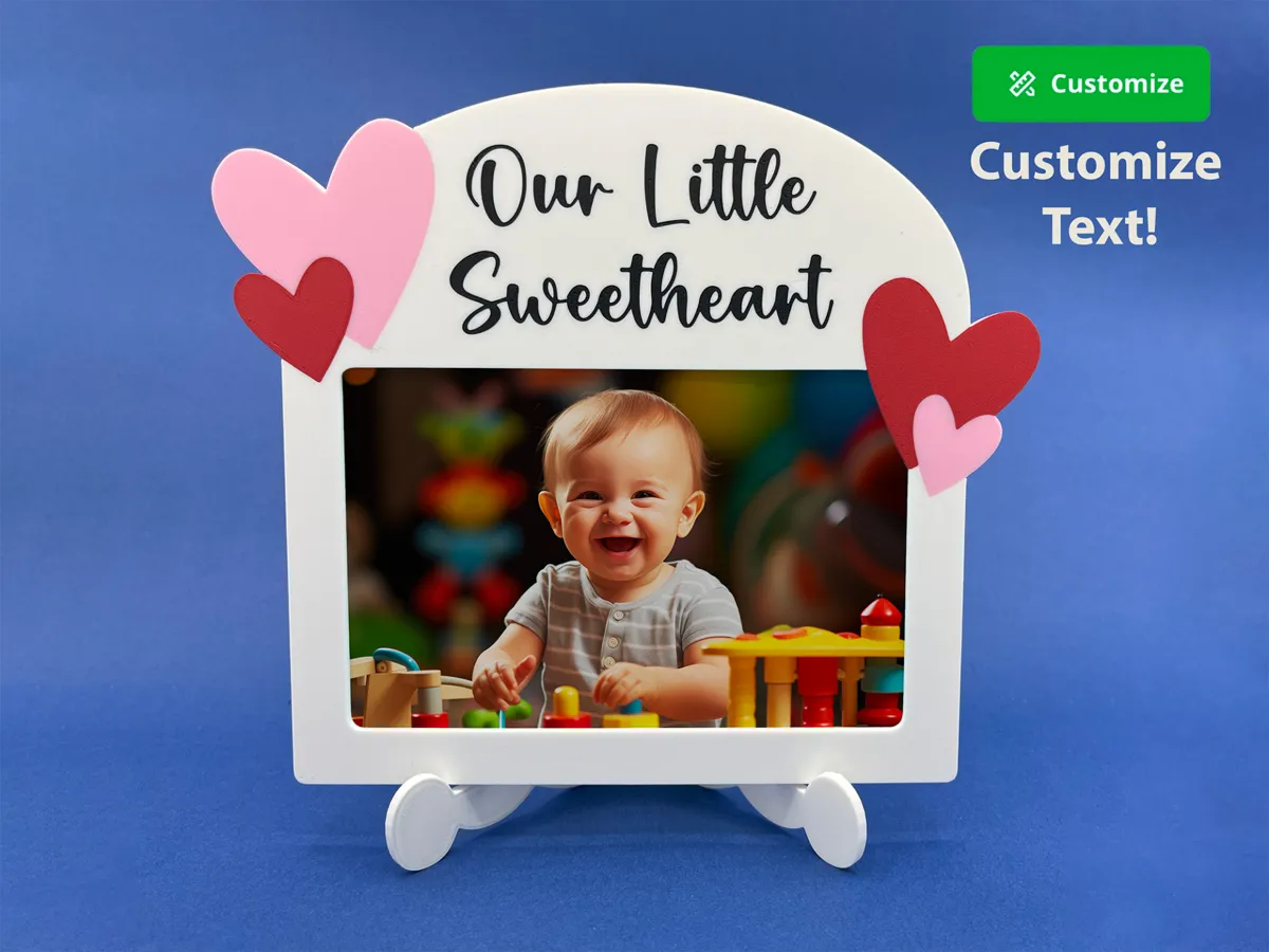 Customizable Little Sweetheart Snap-Together Frame