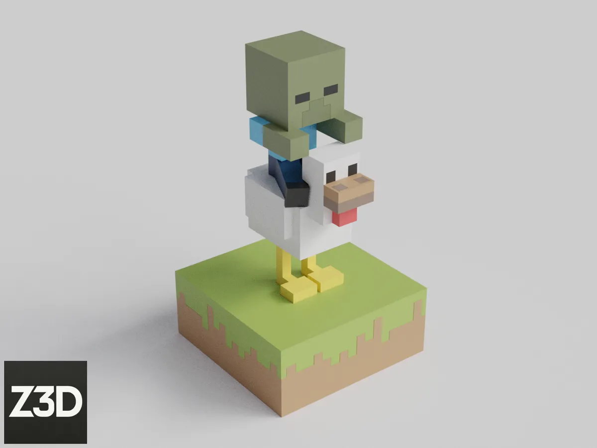 Minecraft Chicken Jockey Optional)