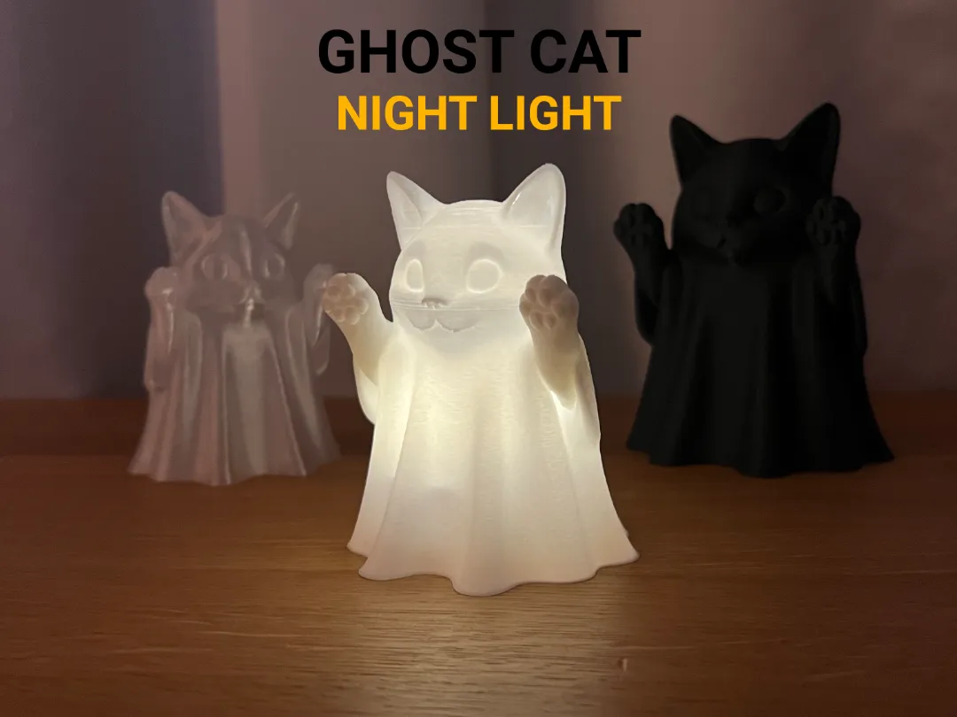 Ghost Cat Night Light