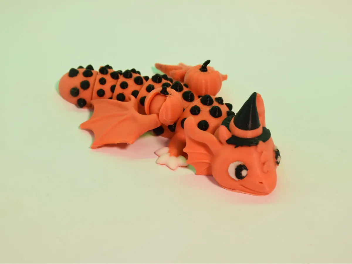 Articulated Winged Halloween Dragon
