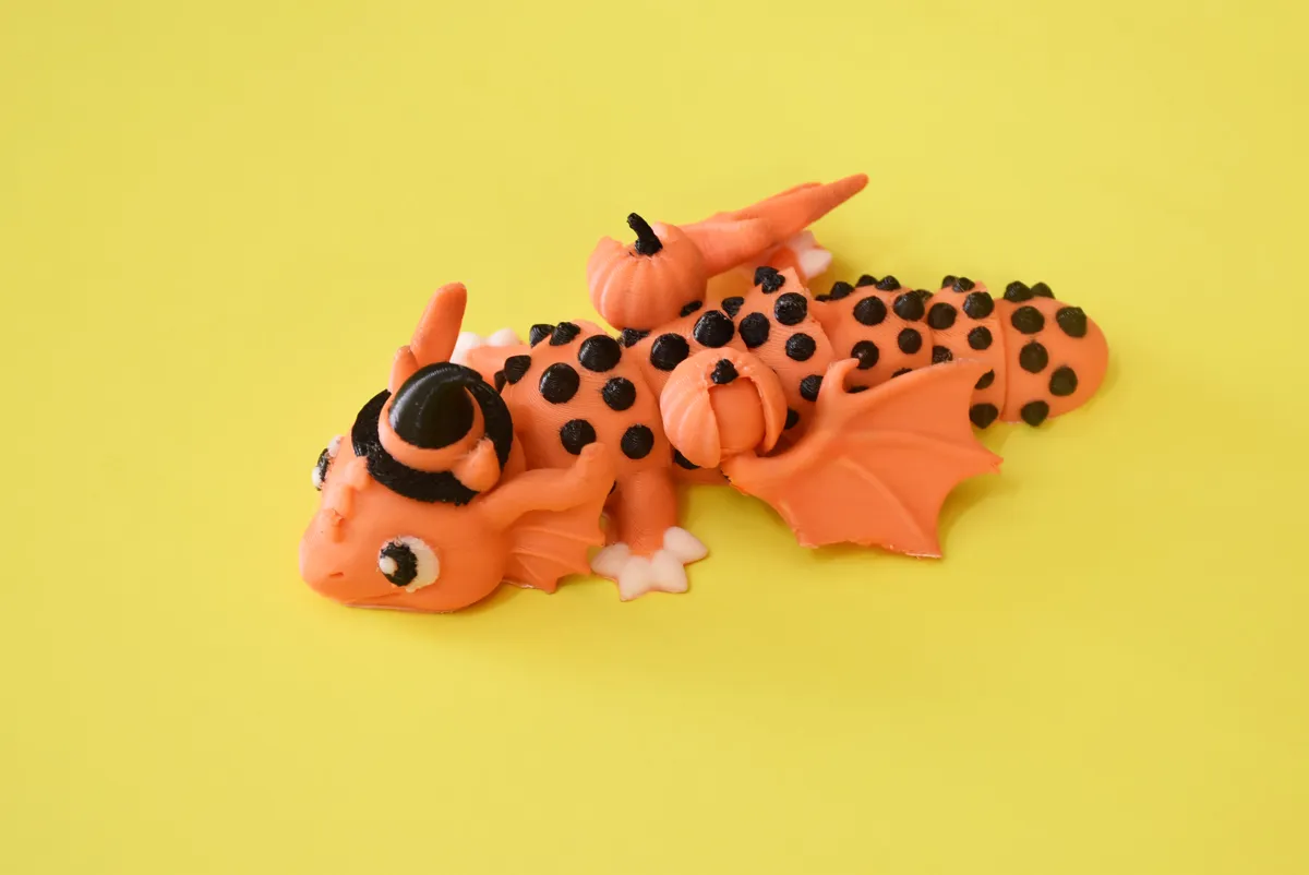 Articulated Winged Halloween Dragon, photo 3 of 4 - Articulated Winged Halloween Dragon Fidget & Sensory Toys