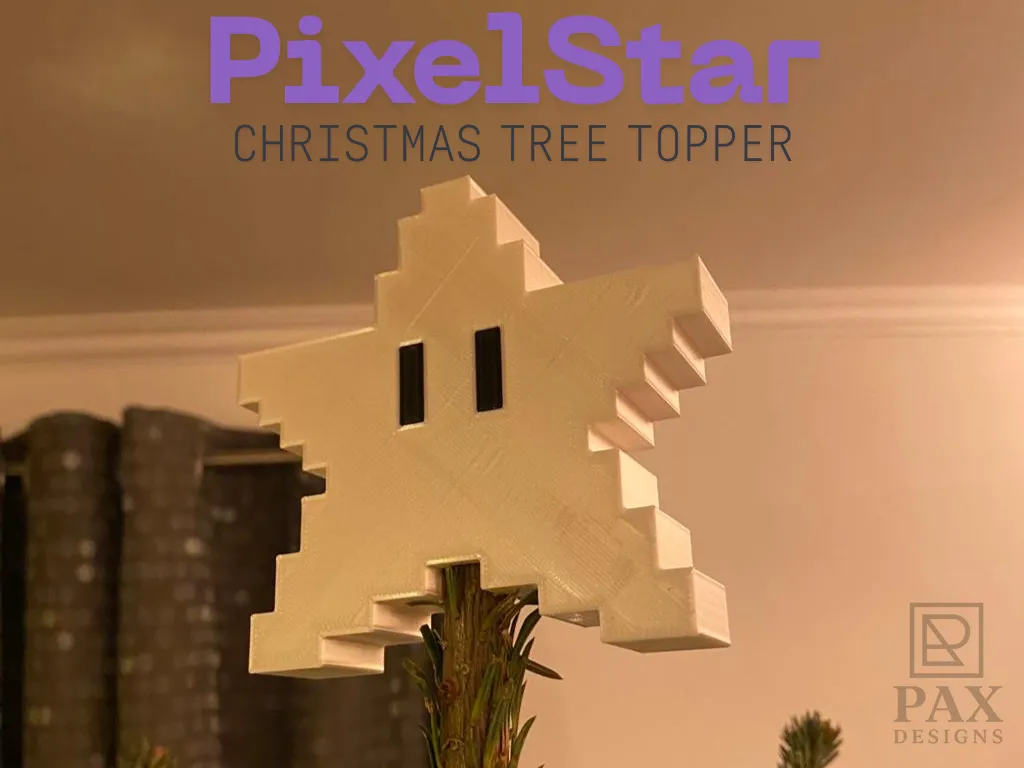 PixelStar Tree Topper