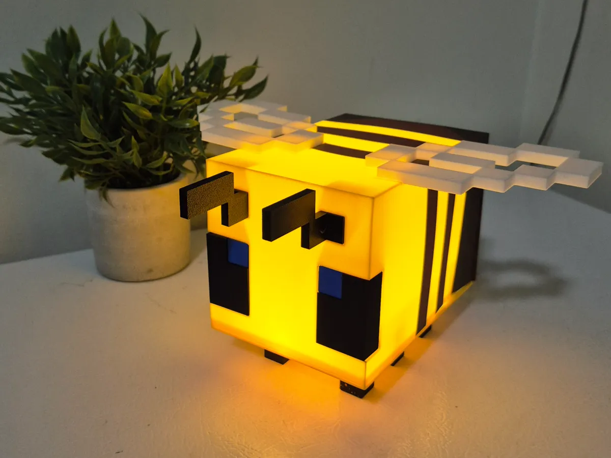 Minecraft Bee inspired Lamp