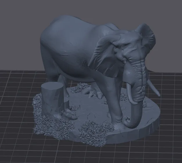 Elephant, Savanna Wildlife Miniature, photo 3 of 4 - Elephant, Savanna Wildlife Miniature Figurines & Collectibles