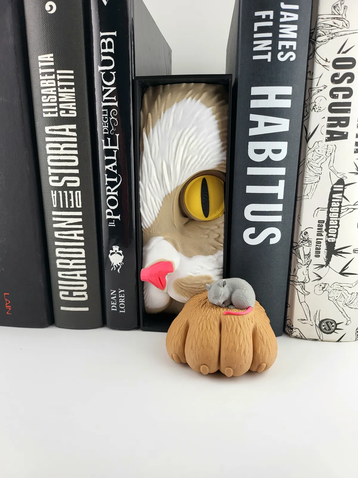 Sweet Cat & Mouse Book Nook, Friendship Insert, photo 3 of 4 - Sweet Cat & Mouse Book Nook, Friendship Insert Figurines & Collectibles