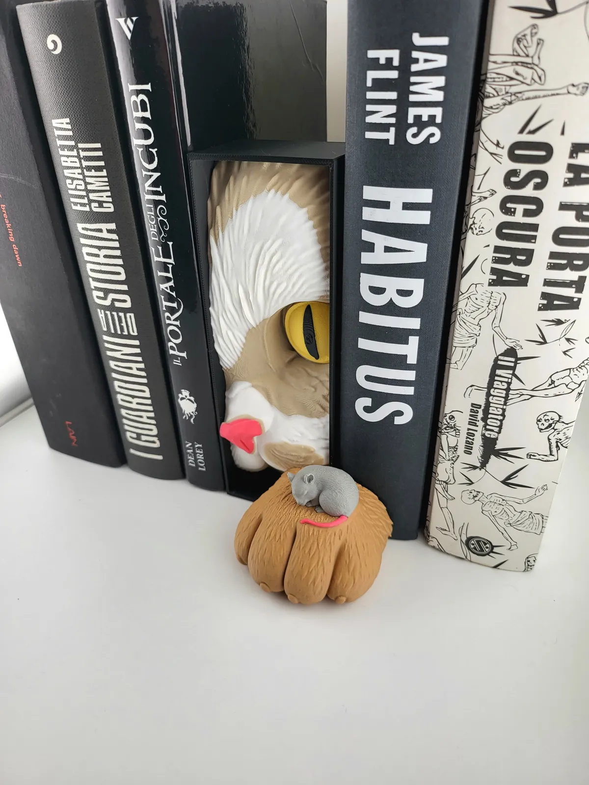 Sweet Cat & Mouse Book Nook, Friendship Insert, photo 4 of 4 - Sweet Cat & Mouse Book Nook, Friendship Insert Figurines & Collectibles