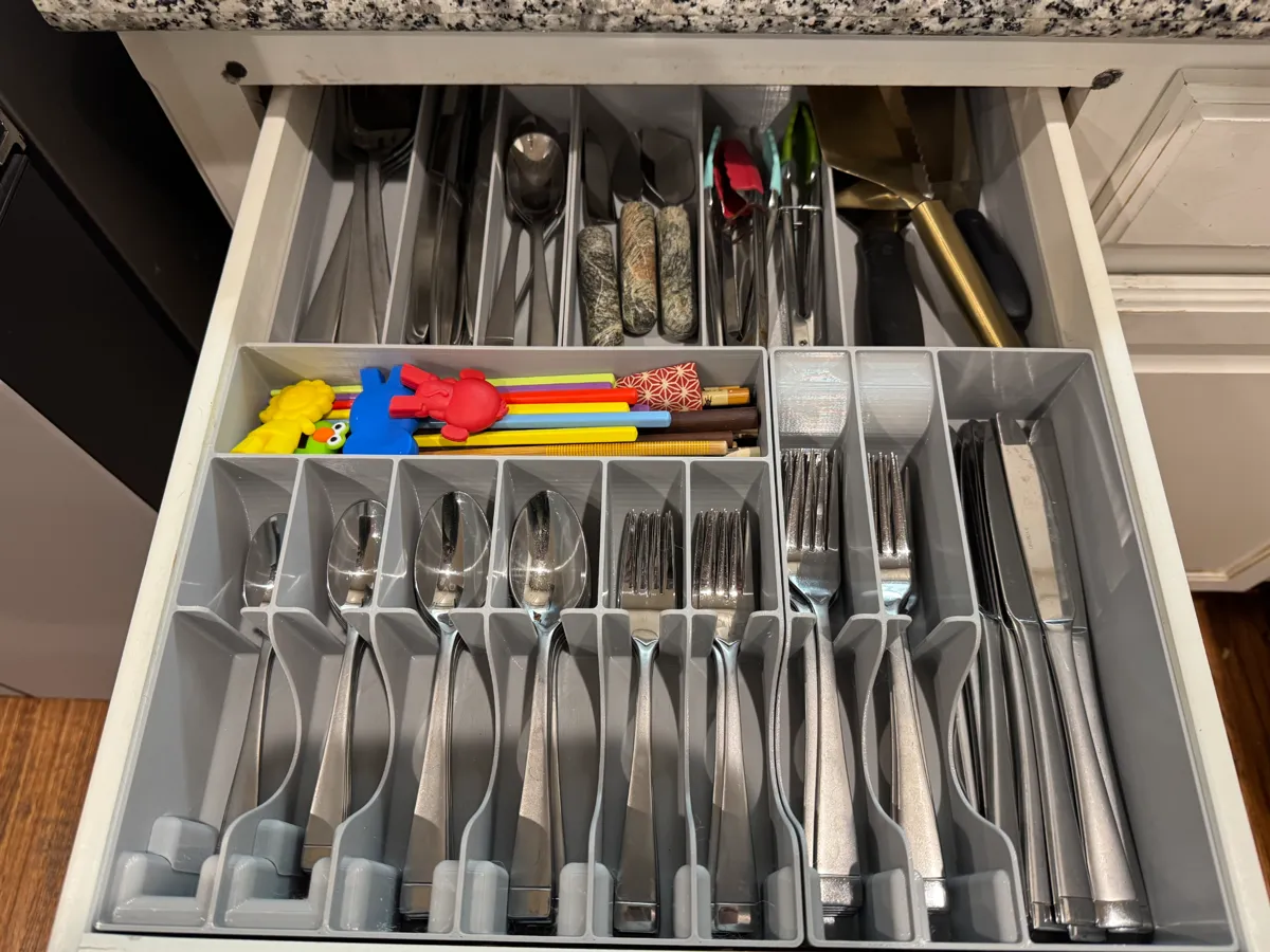 Gridfinity Silverware Drawer Organizer