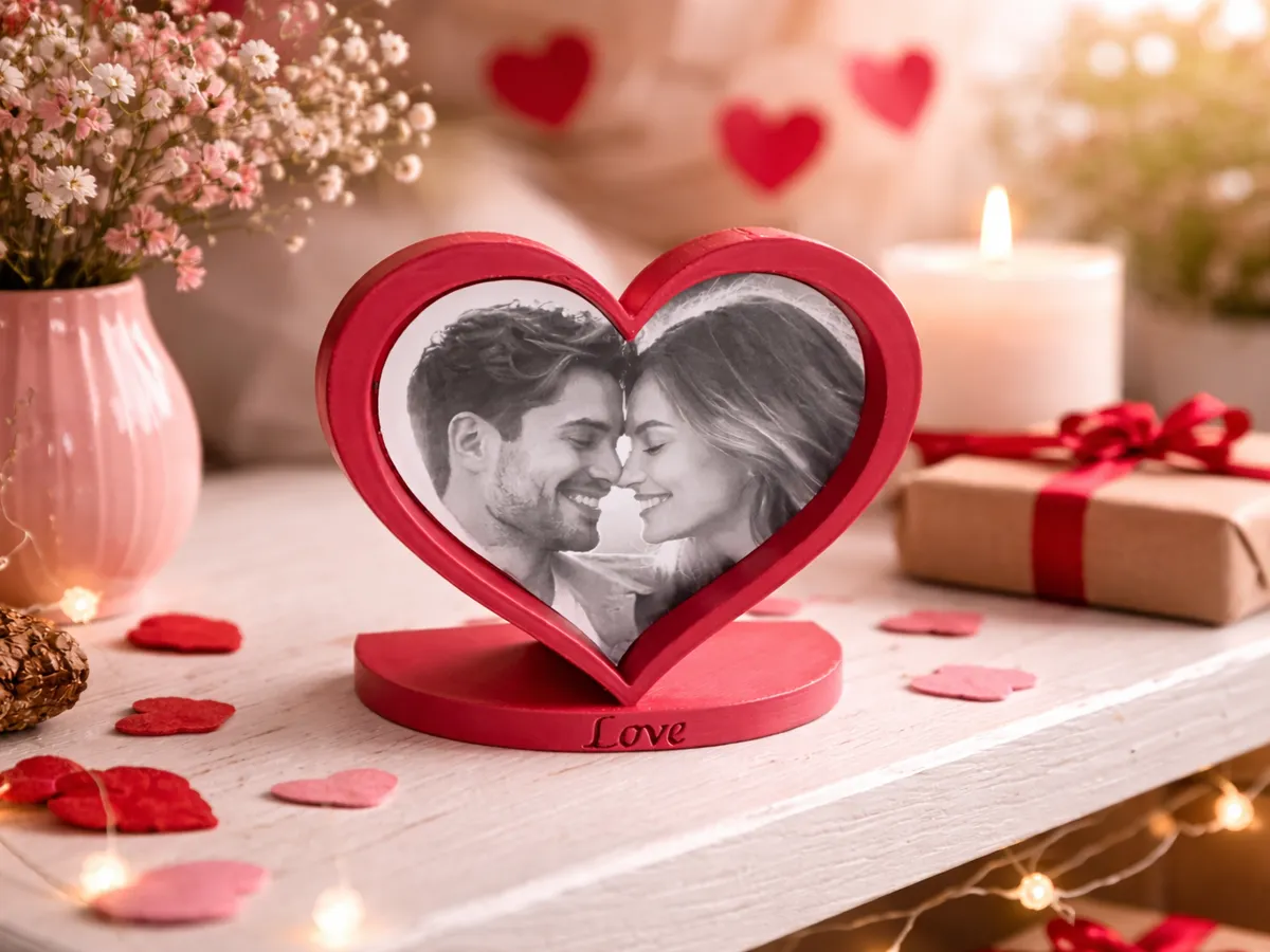Romantic Heart Photo Frame