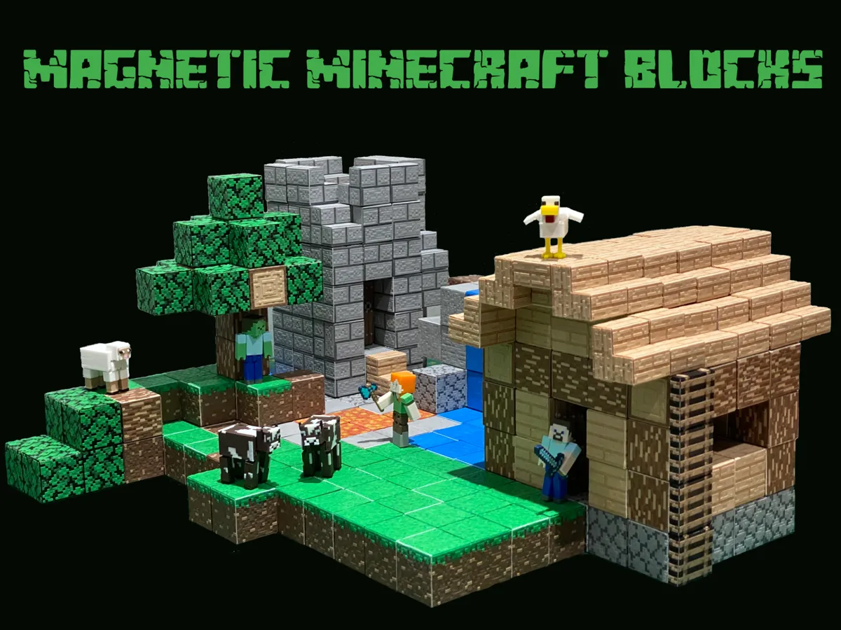 Magnetic Minecraft Blocks