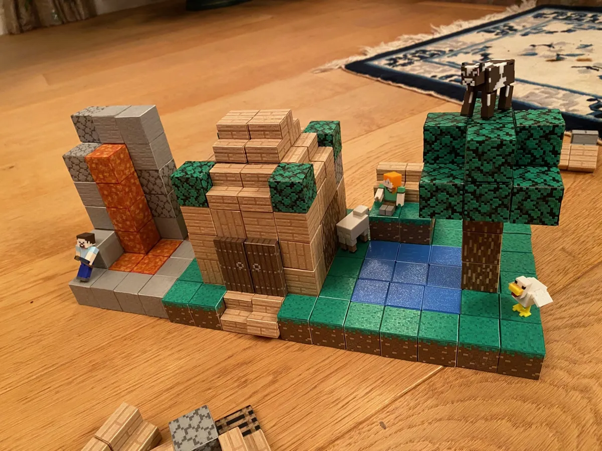 Magnetic Minecraft Blocks, photo 3 of 4 - Magnetic Minecraft Blocks Figurines & Collectibles