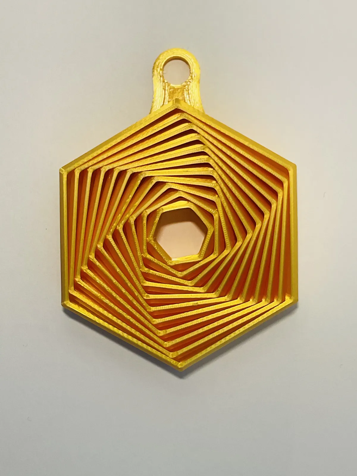 Hexagon Twist Fidget with Keychain, photo 3 of 4 - Hexagon Twist Fidget with Keychain Keychains