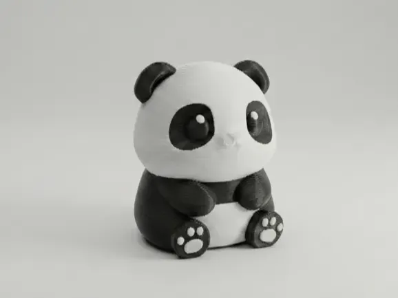 Cute Panda, Mini Figurine