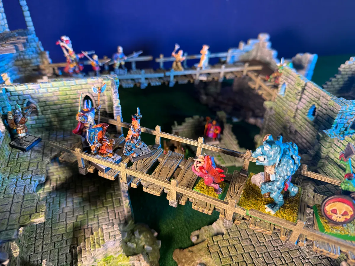Modular Wooden Walkway/Bridge for Tabletop Gaming