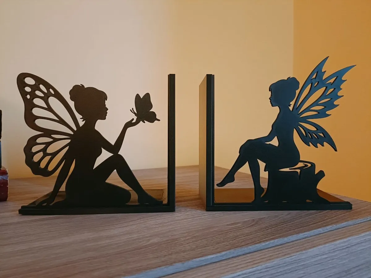 Twin Fairy Bookends Set (PLA /), photo 2 of 4 - Twin Fairy Bookends Set (PLA /) Household