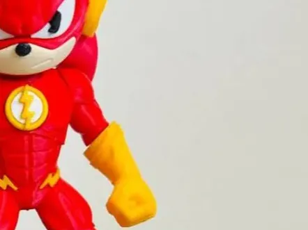 Sonic com o traje do The Flash - Superman & Justice League, in stock in India