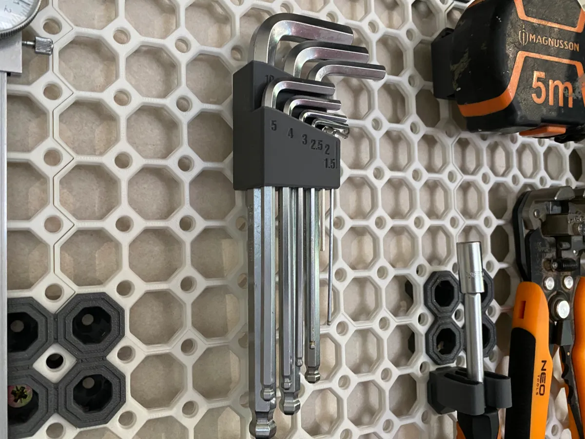 Removable Multiboard Allen / Hex Key Holder