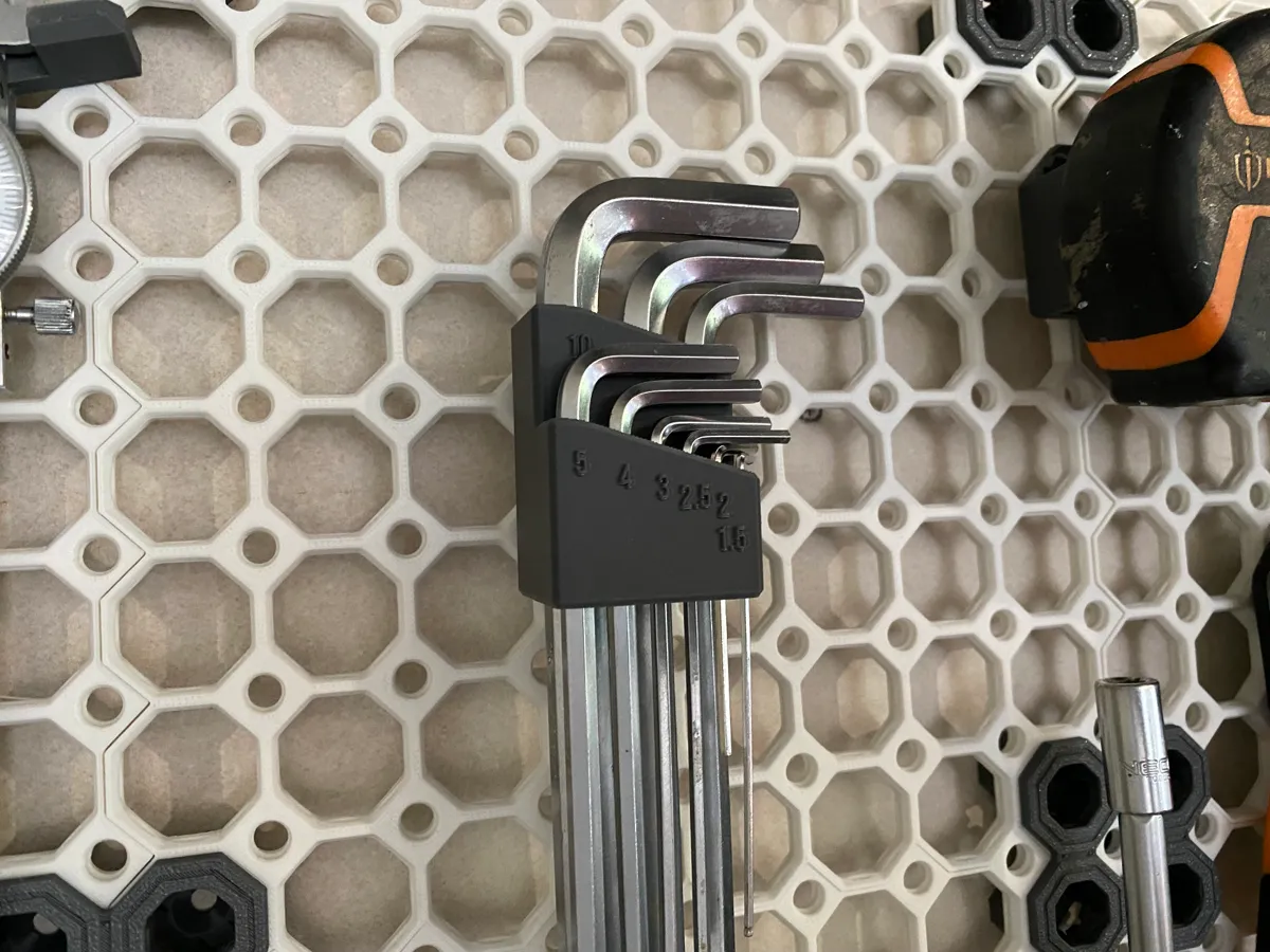 Removable Multiboard Allen / Hex Key Holder, photo 3 of 4 - Removable Multiboard Allen / Hex Key Holder Tools & Workshop