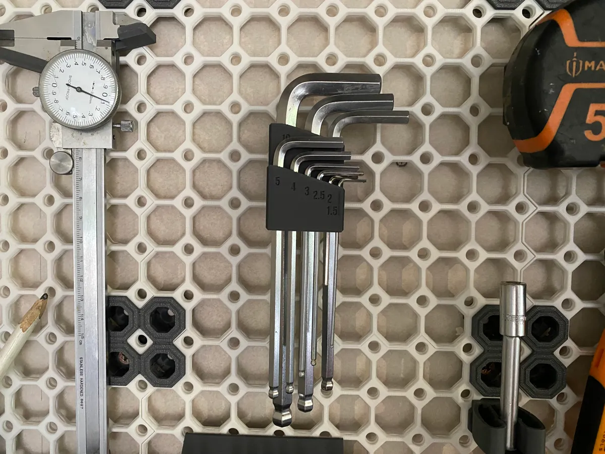 Removable Multiboard Allen / Hex Key Holder, photo 4 of 4 - Removable Multiboard Allen / Hex Key Holder Tools & Workshop