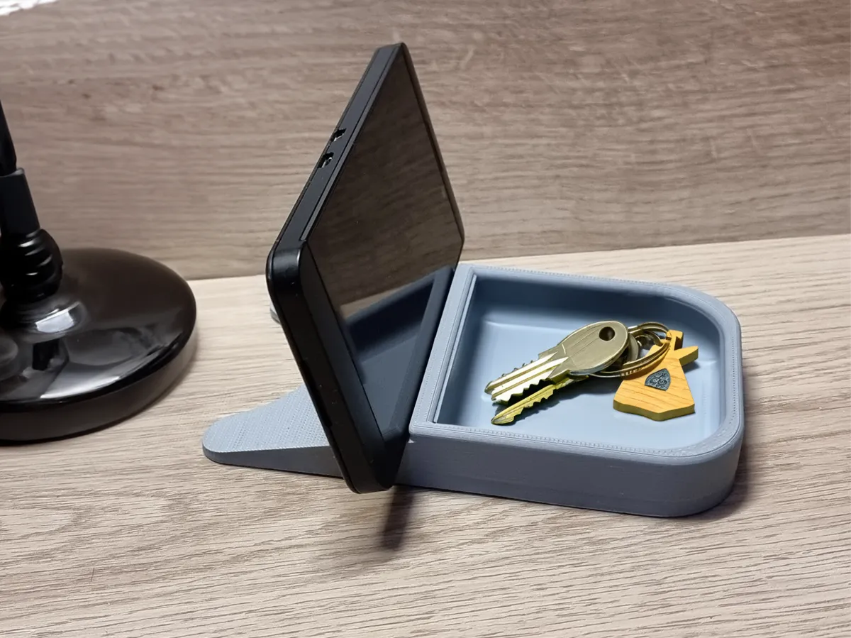 Desk Phone Stand with Tray - Stands with Storage, in stock
