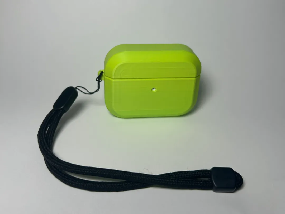 Flat-Edged AirPods Pro Case W Loop for Wrist Strap - Electronics, in stock in India