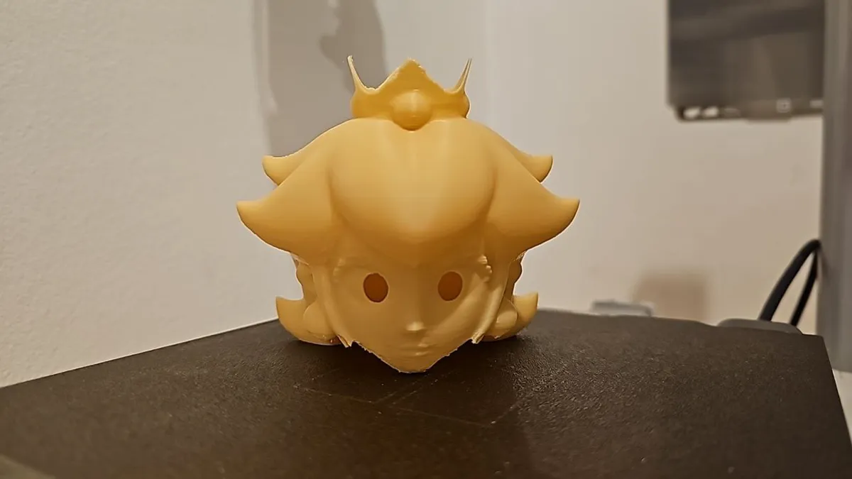 Princess Peach Full Head Mask, photo 3 of 4 - Princess Peach Full Head Mask Props & Cosplay