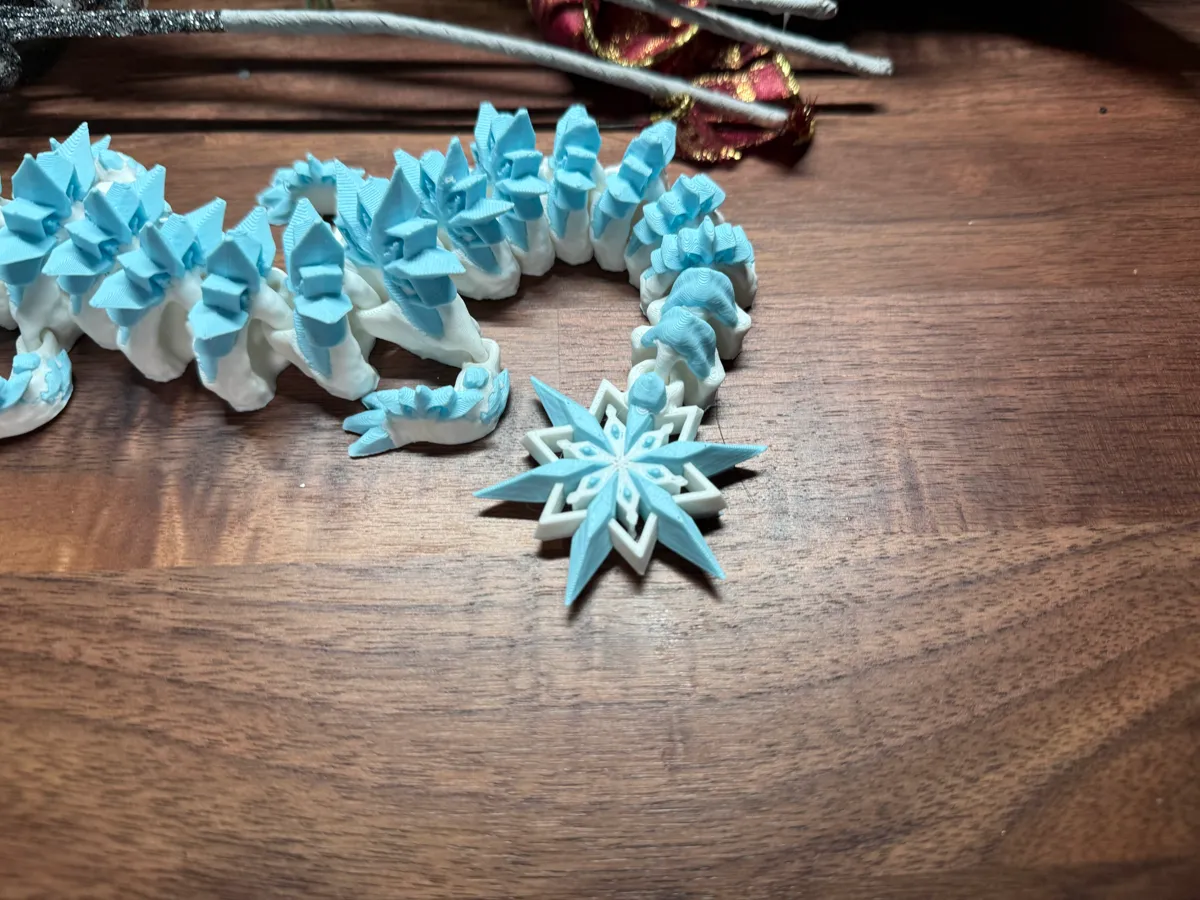 Articulated Snowflake Dragon, photo 3 of 4 - Articulated Snowflake Dragon Art