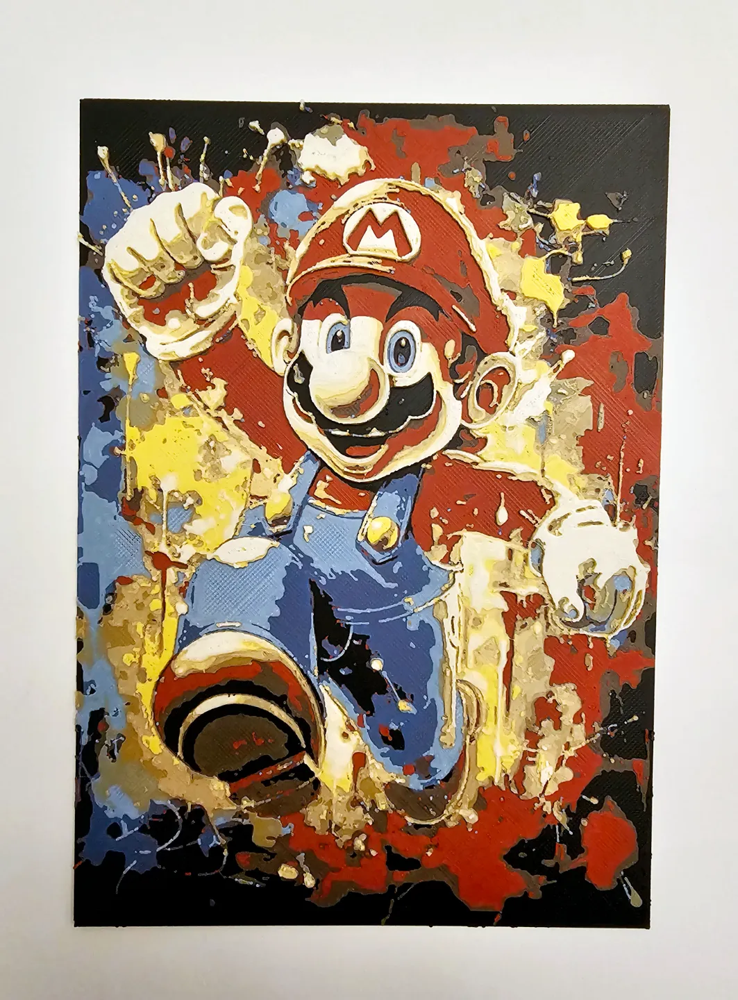 HueForge Mario Fan Art Colors, photo 2 of 2 - HueForge Mario Fan Art Colors Generative Art
