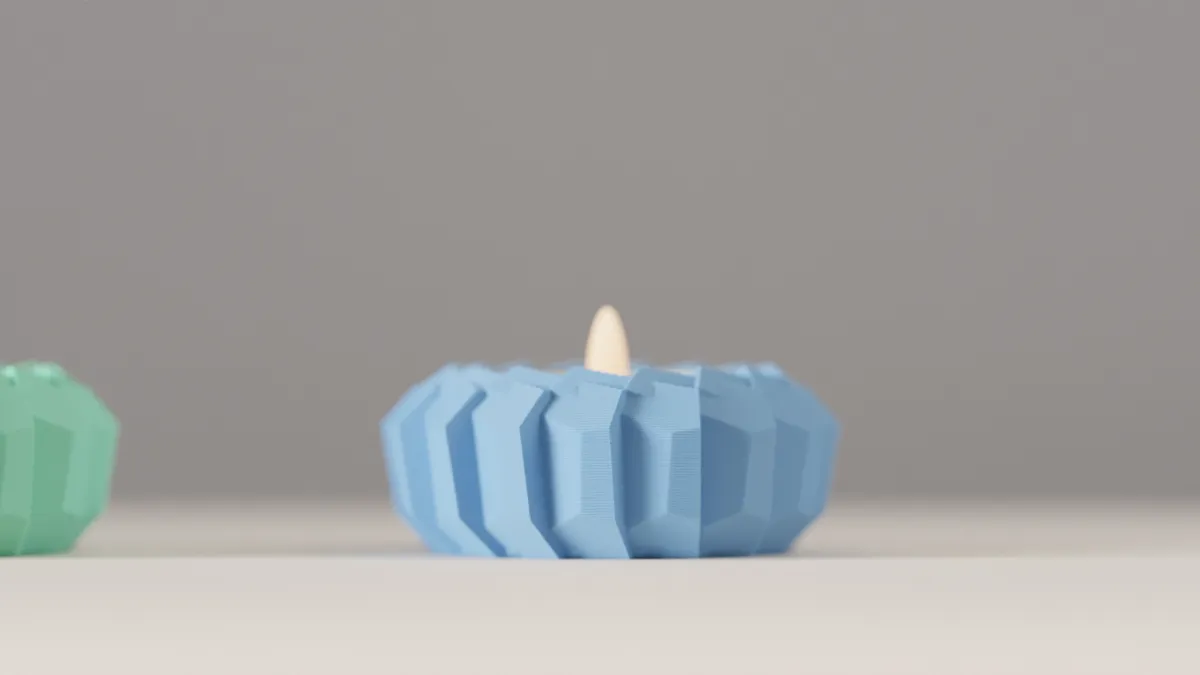 Modern LED Tealight Holder. LED Candle Stand, photo 3 of 4 - Modern LED Tealight Holder. LED Candle Stand Home Decor Items