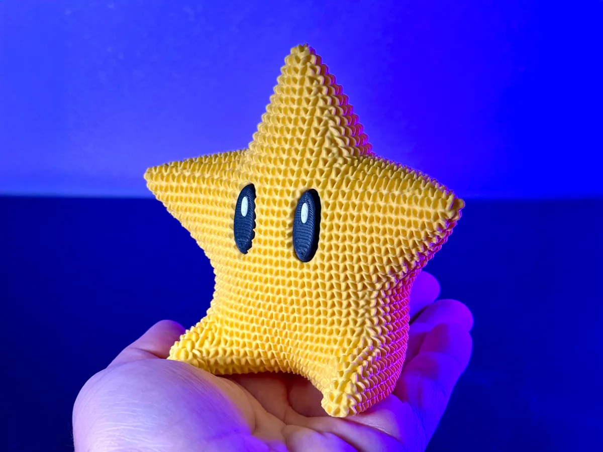 Cute Knitted Super Mario Super Star, photo 4 of 4 - Cute Knitted Super Mario Super Star Toys & Games