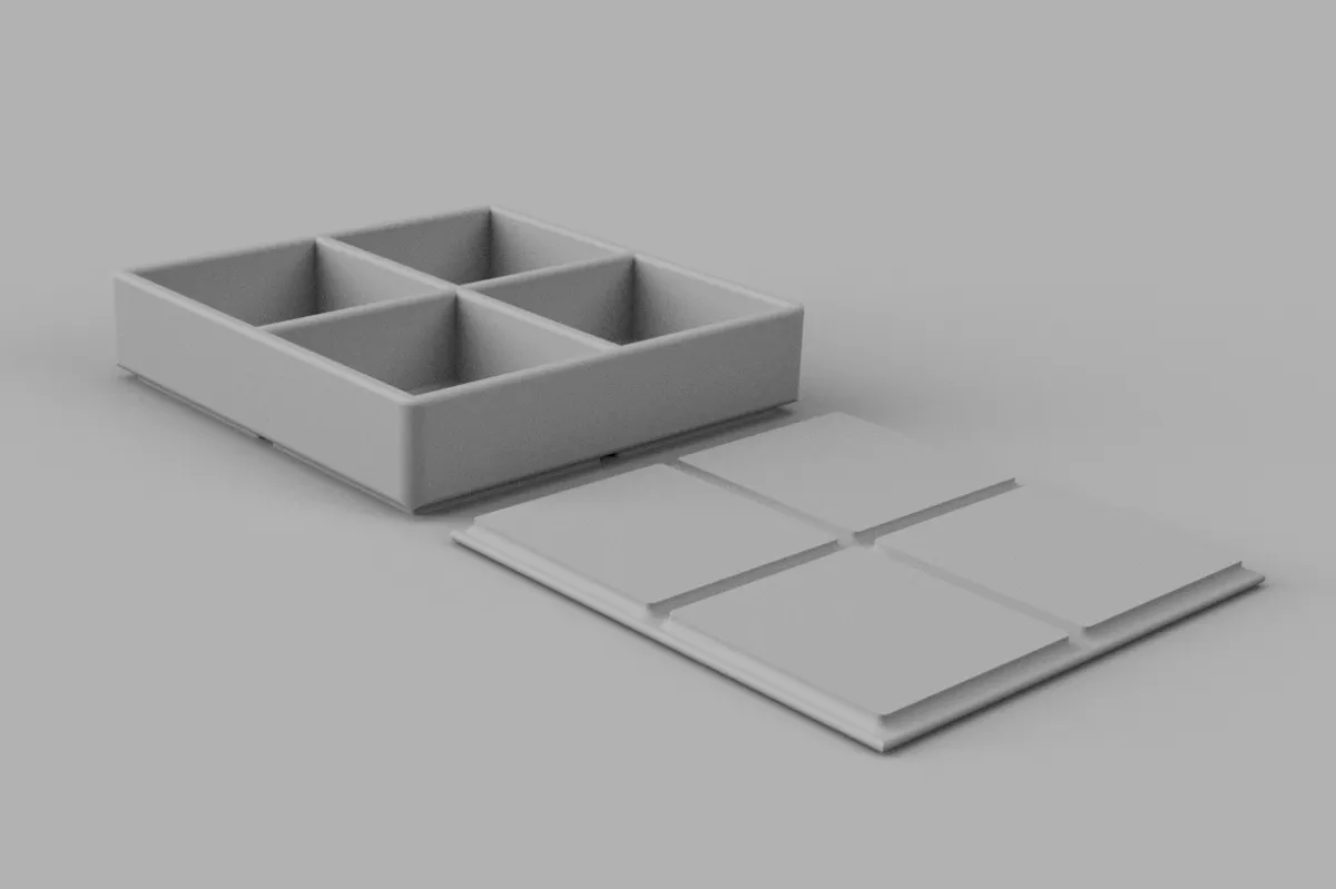 4x4 Stacking Storage Box with Lid