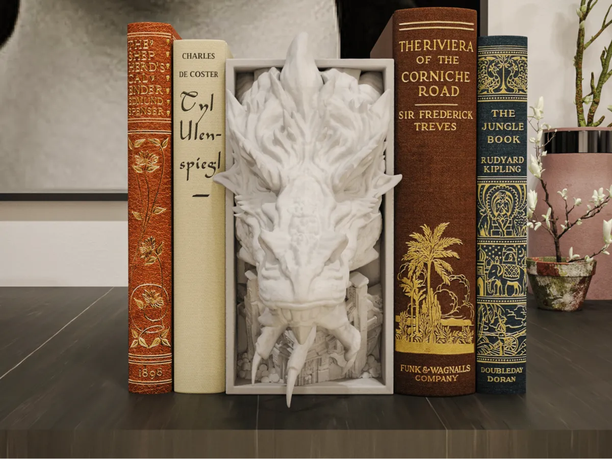 Smaug Book Nook and Wall Mount