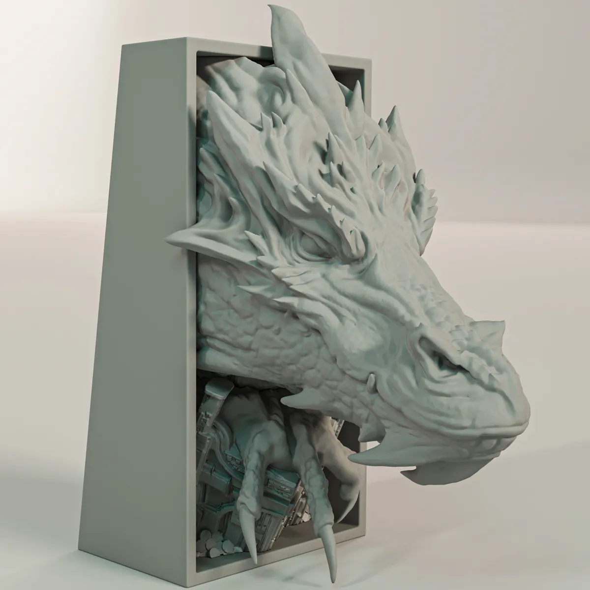 Smaug Book Nook and Wall Mount, photo 4 of 4 - Smaug Book Nook and Wall Mount Tools & Workshop