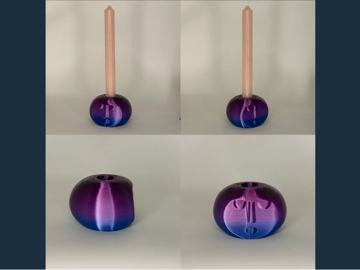 face candle holder