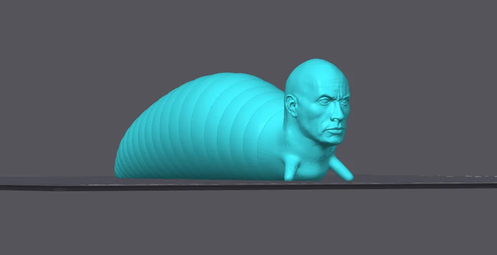 The Rock Slug + Keyring