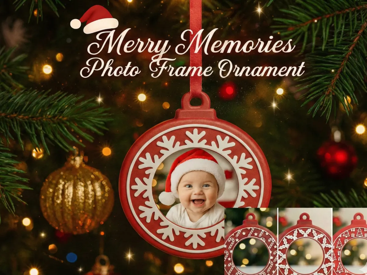 Merry Memories Photo Frame Ornament Collection