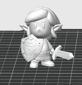 Link Awakening Zelda Chibi Figure, photo 3 of 4 - Link Awakening Zelda Chibi Figure Figurines & Collectibles