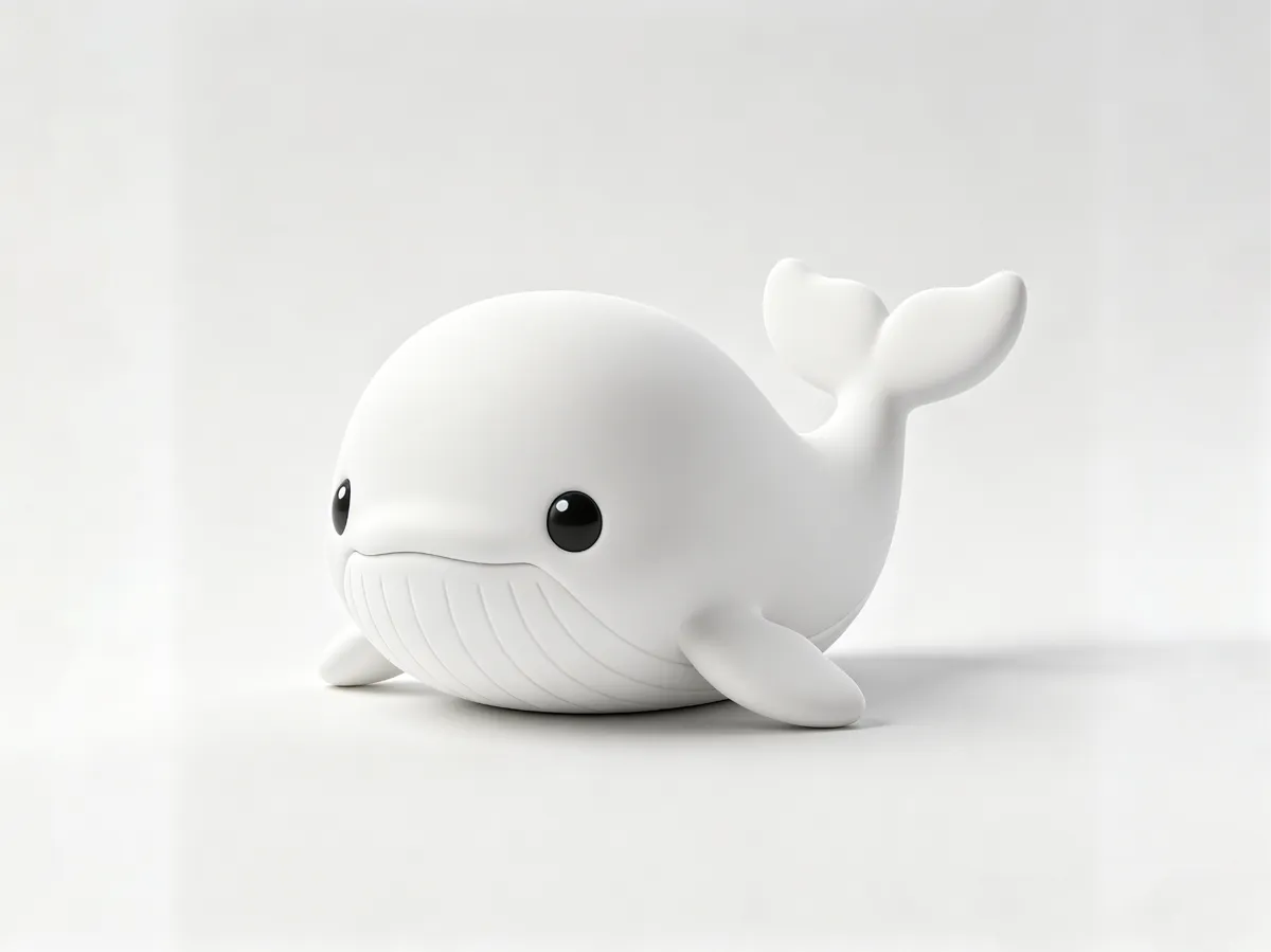 a Chibi Whale model figure
