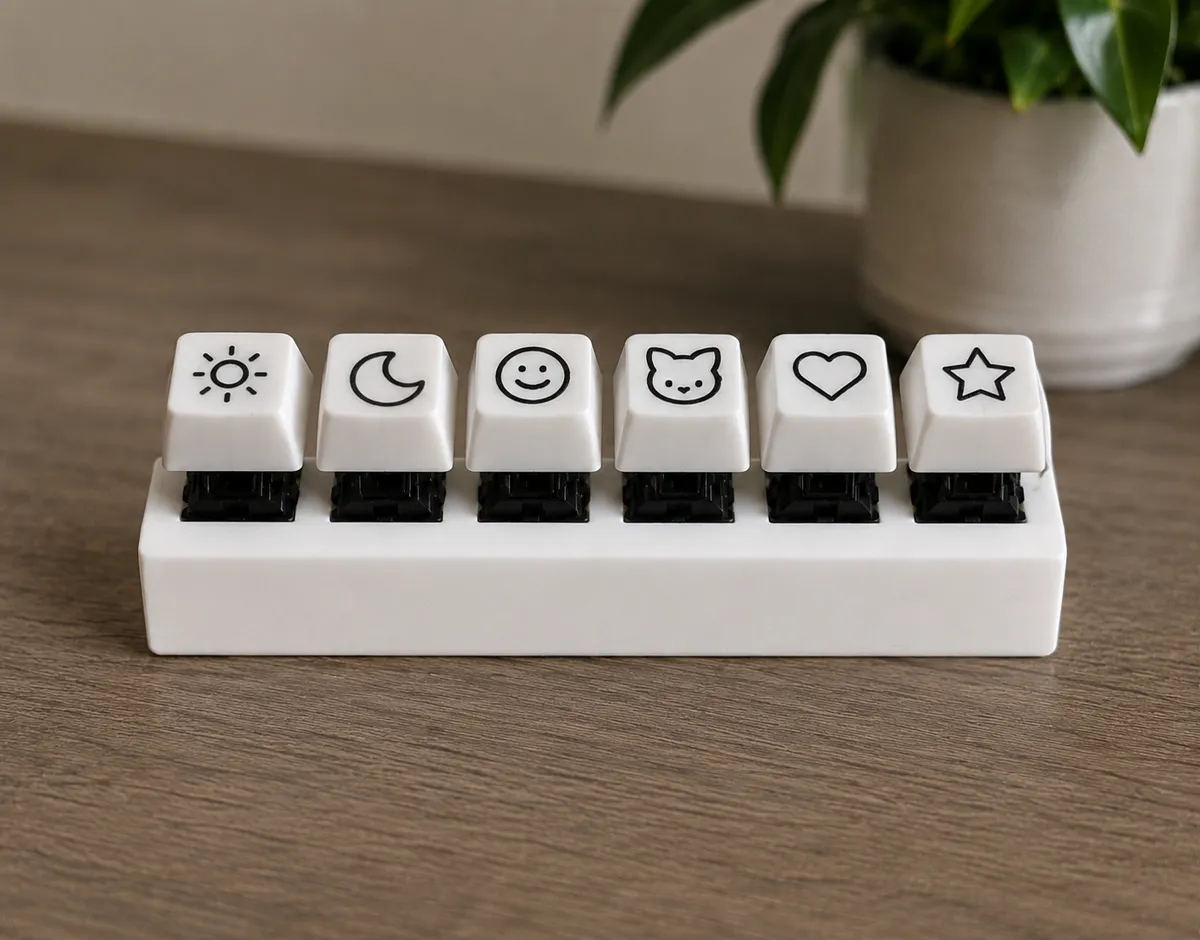 6 slot clicker with cute symbol keys, photo 2 of 2 - 6 slot clicker with cute symbol keys Toys & Games