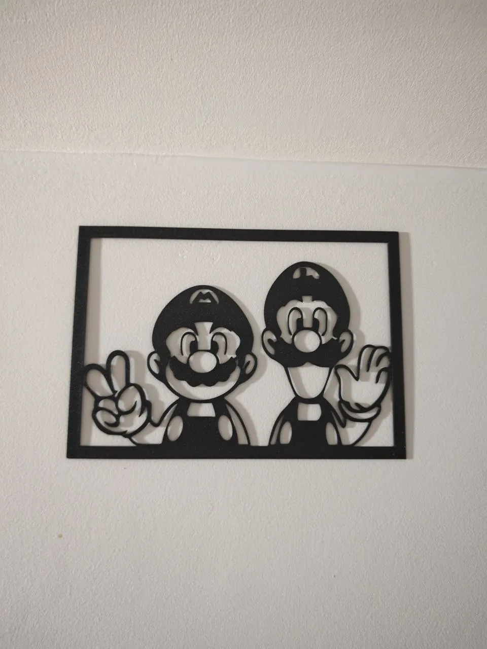 Mario and luigi wallart, photo 4 of 4 - Mario and luigi wallart Figurines & Collectibles