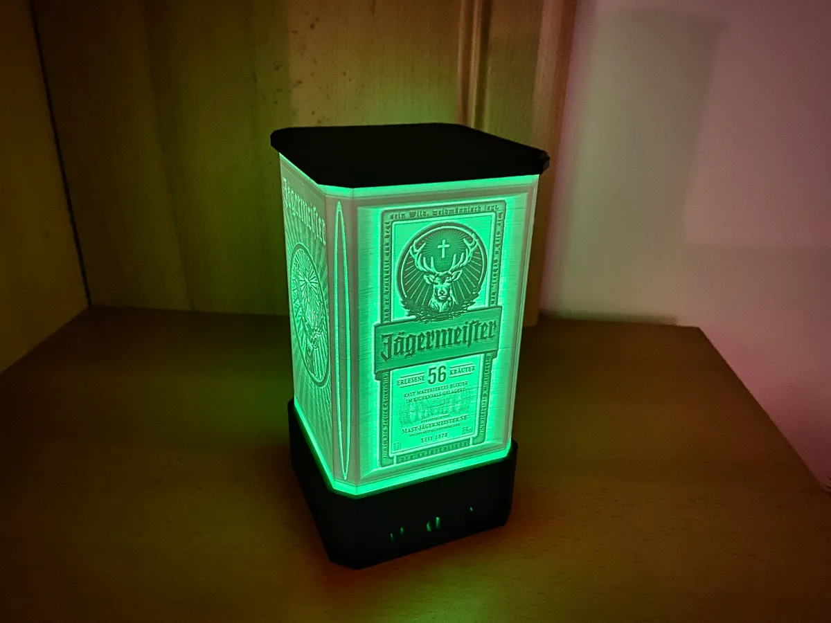 Jägermeister LED Deko Lampe - Lithophane