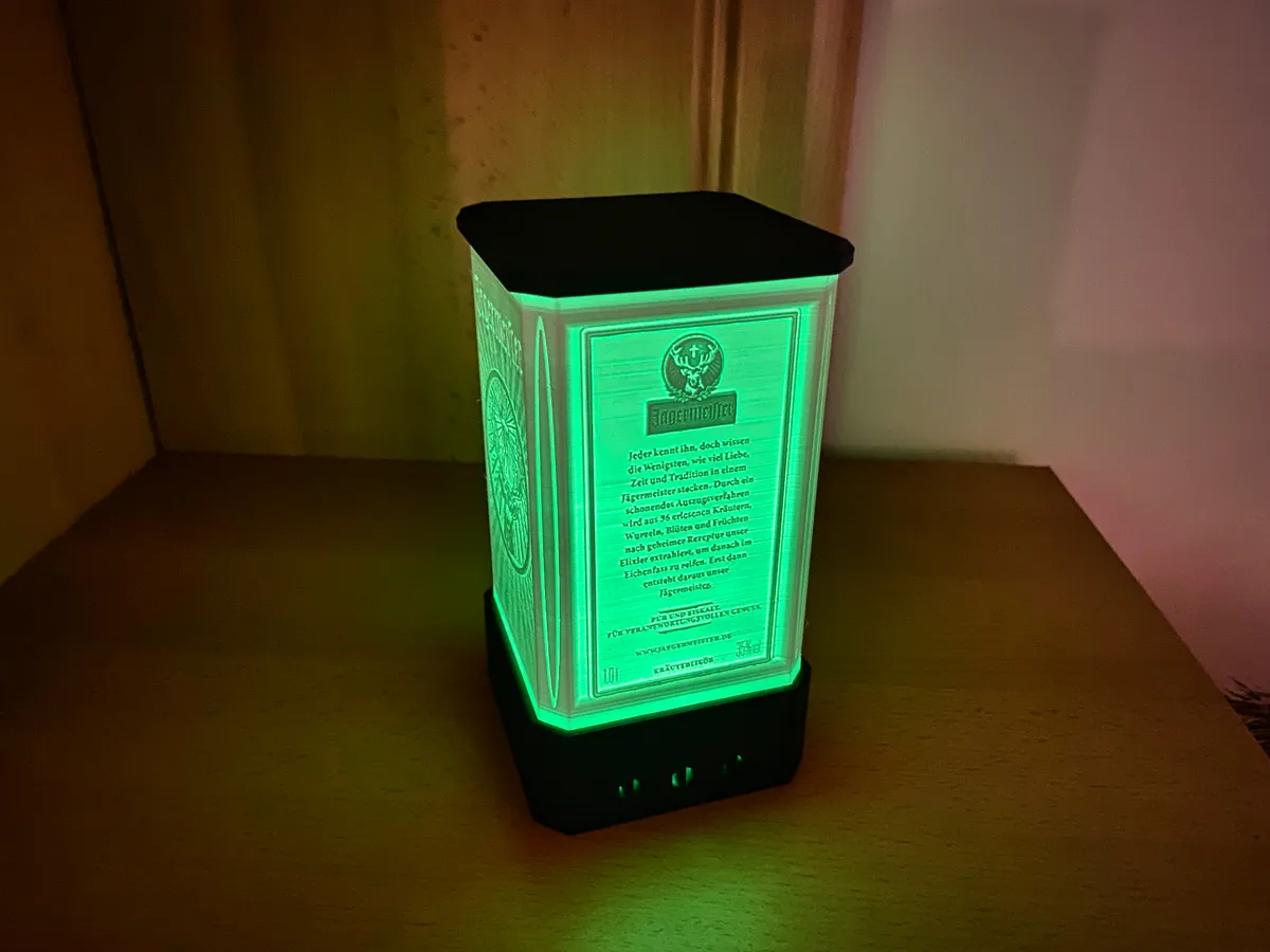 Jägermeister LED Deko Lampe - Lithophane, photo 3 of 4 - Jägermeister LED Deko Lampe - Lithophane Home Decor Items