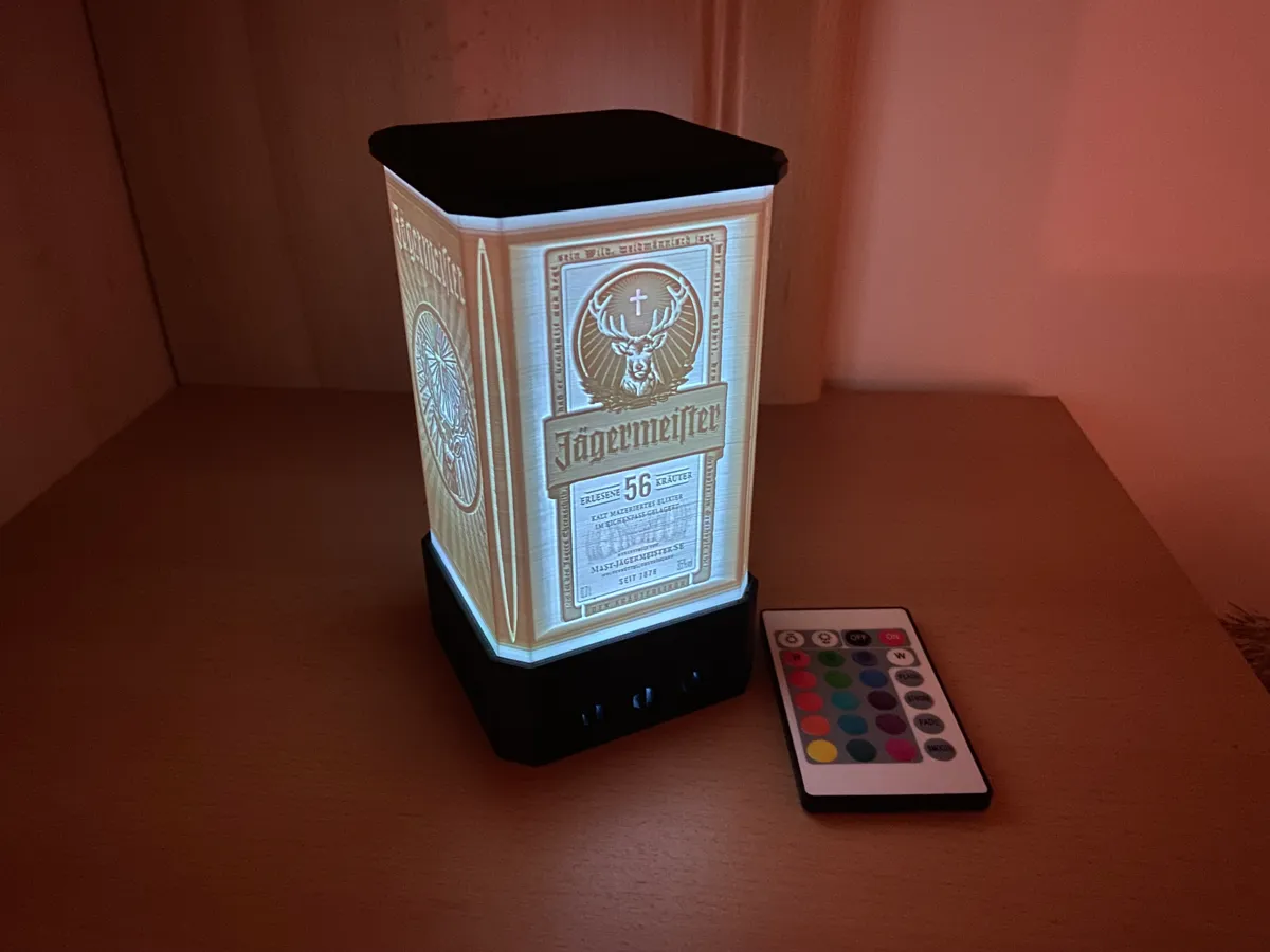 Jägermeister LED Deko Lampe - Lithophane, photo 4 of 4 - Jägermeister LED Deko Lampe - Lithophane Home Decor Items